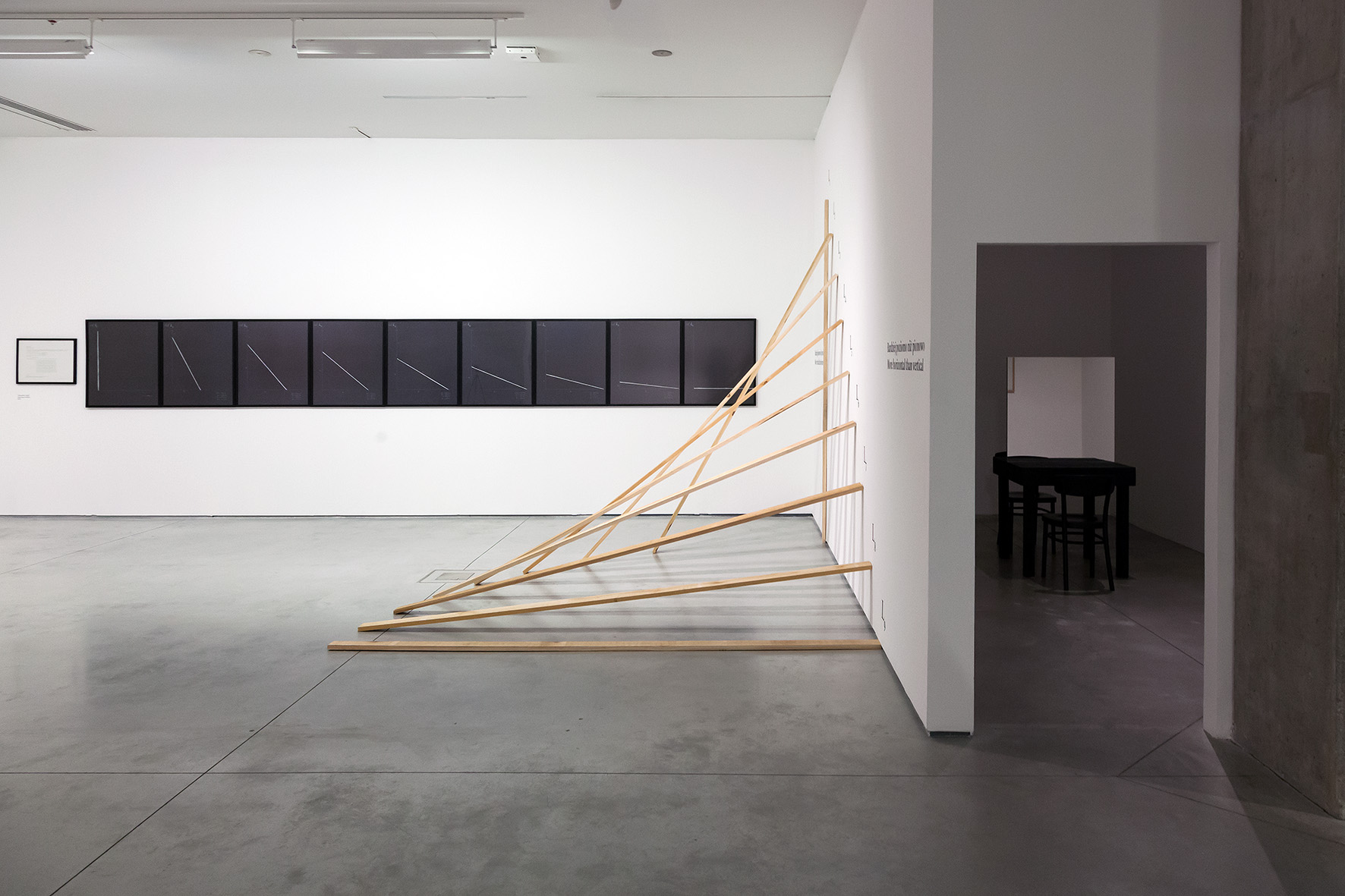 //Sensations of Reality and Conceptual Practices 1965–1980// exhibition, photo: Rafał Sosin