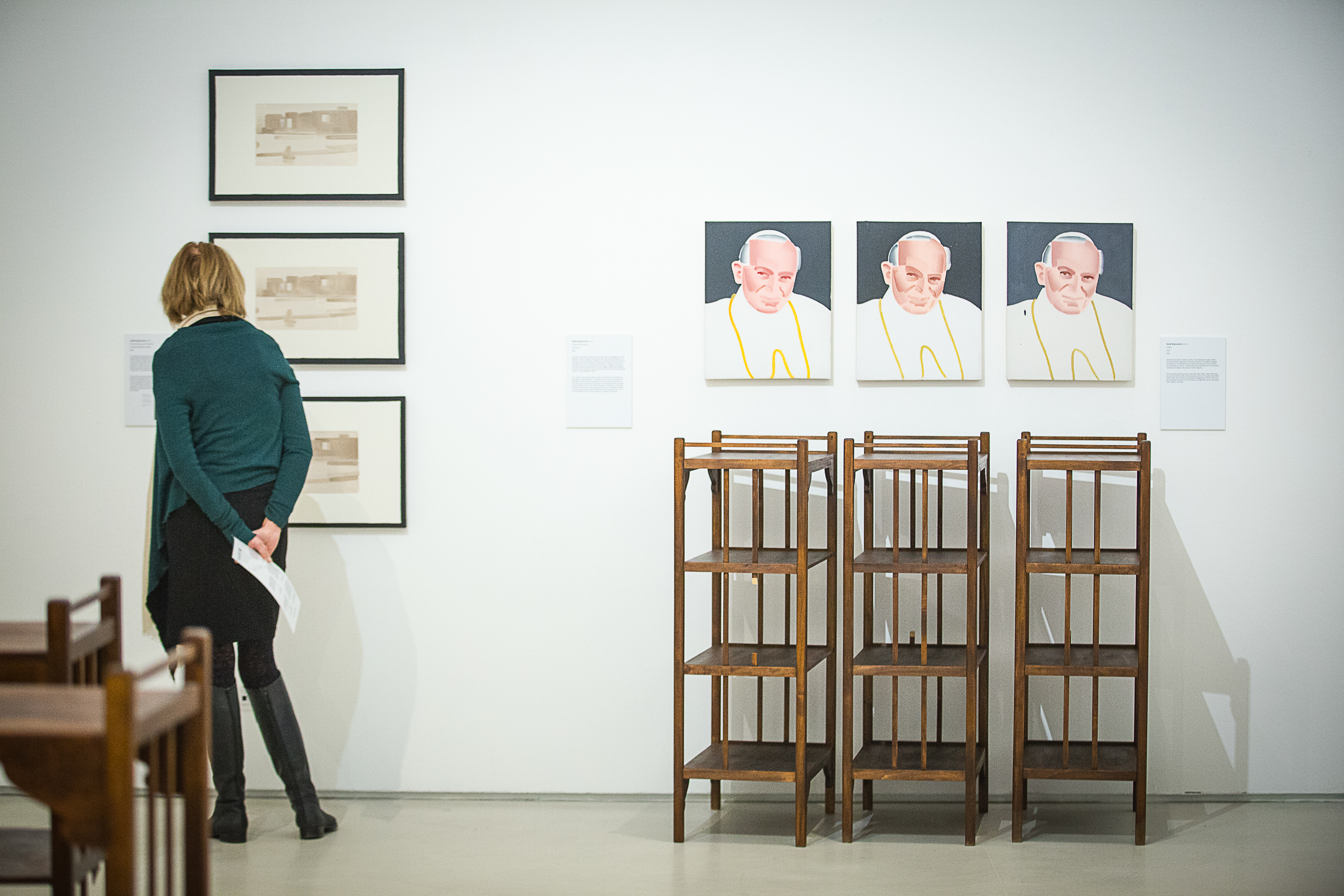 Otwarcie wystawy prac z Kolekcji MOCAK-u w Rzymie, fot. Giovanni Stella, courtesy Fondazione MAXXI | widoczne prace Rafała Bujnowskiego