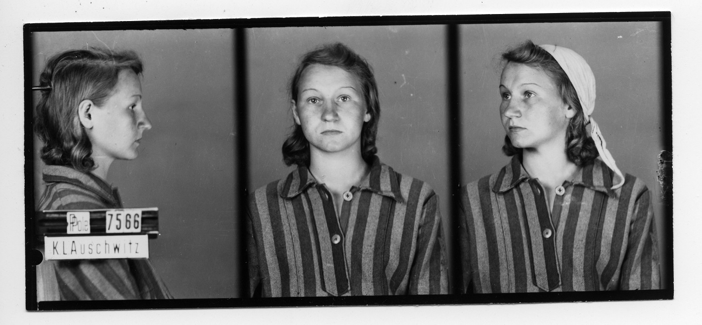 Fotografia obozowa Zofii Posmysz, 1942, fot. Archiwum Państwowego Muzeum Auschwitz-Birkenau