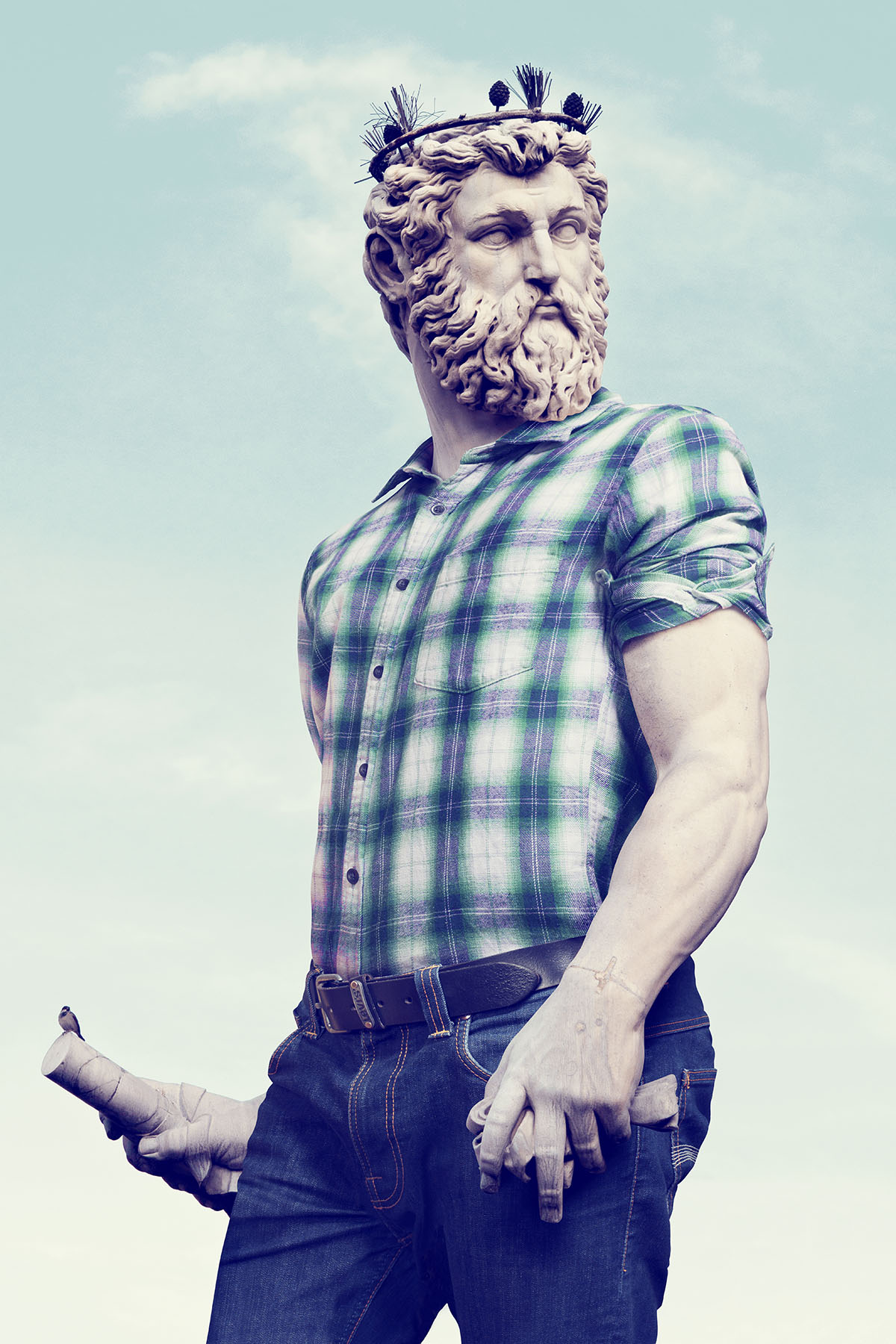 Léo Caillard, z cyklu //Hipsters in Stone//, 2013, fotografia, 120 × 180 cm, courtesy Sebastien Adrien Gallery – Paris