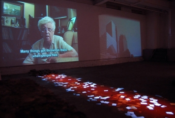 Anita Glesta, //Guernika//, wielokanałowa instalacja video, 2007 