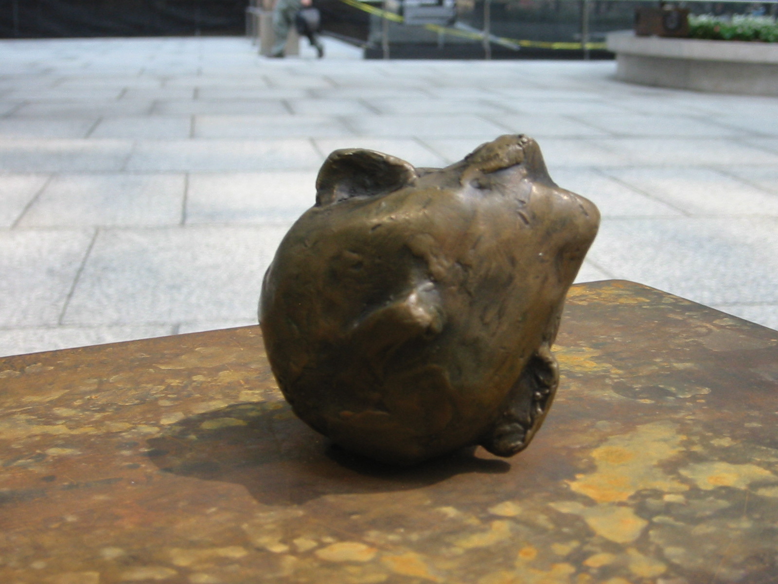 Anita Glesta, //Guernica//, sound sculpture installation at Chase Manhattan Plaza, New York 2007
