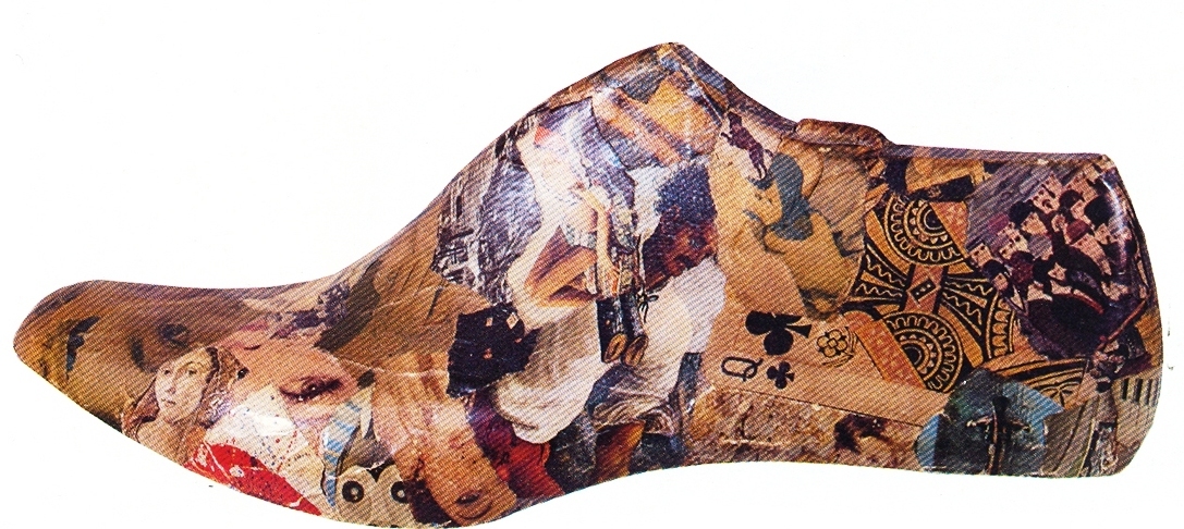 Jiří Kolář, //But//, 1965, obiekt kolażowy