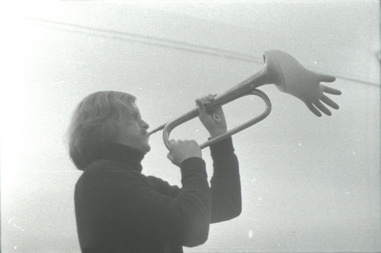 Performans //Solo for Trumpet// Joe’ego Jonesa, Poznań, 28 października 1977, fot. Jarosław Kozłowski