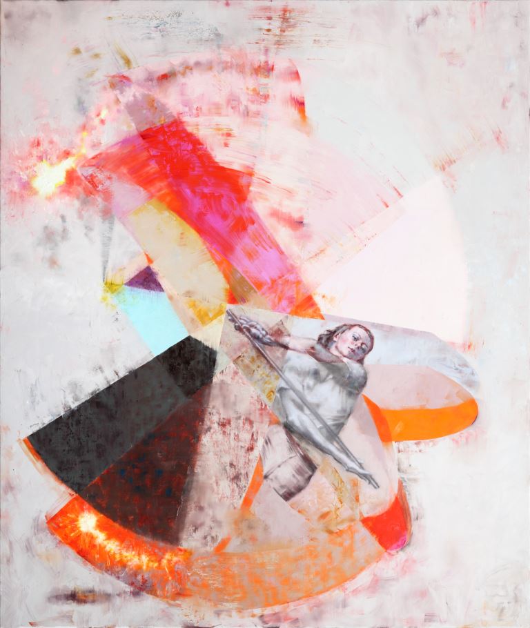 Paweł Książek, //Kompozycja 05 (Rozalia)//, 2017, olej / płótno, 200 × 170 × 4 cm, © P. Książek, courtesy Galeria ŻAK | BRANICKA, Berlin