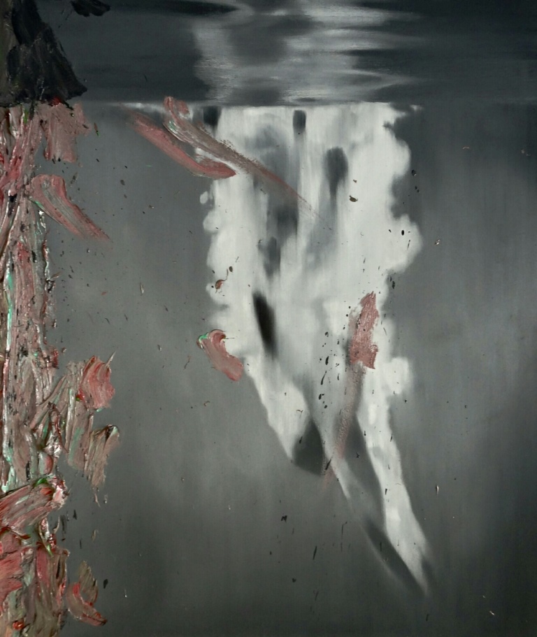 Witold Stelmachniewicz, bez tytułu [wg Riefenstahl], 2009–2016, olej / płótno, 140 × 120 cm, courtesy W. Stelmachniewicz, fot. G. Sztwiertnia