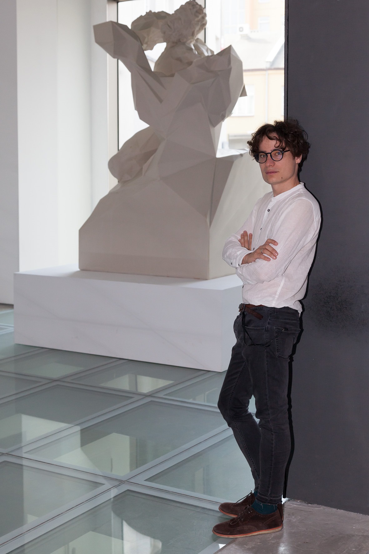 Krzysztof Marchlak przy pracy //Laocoon #D20-Q// Quayoli, fot. R. Sosin