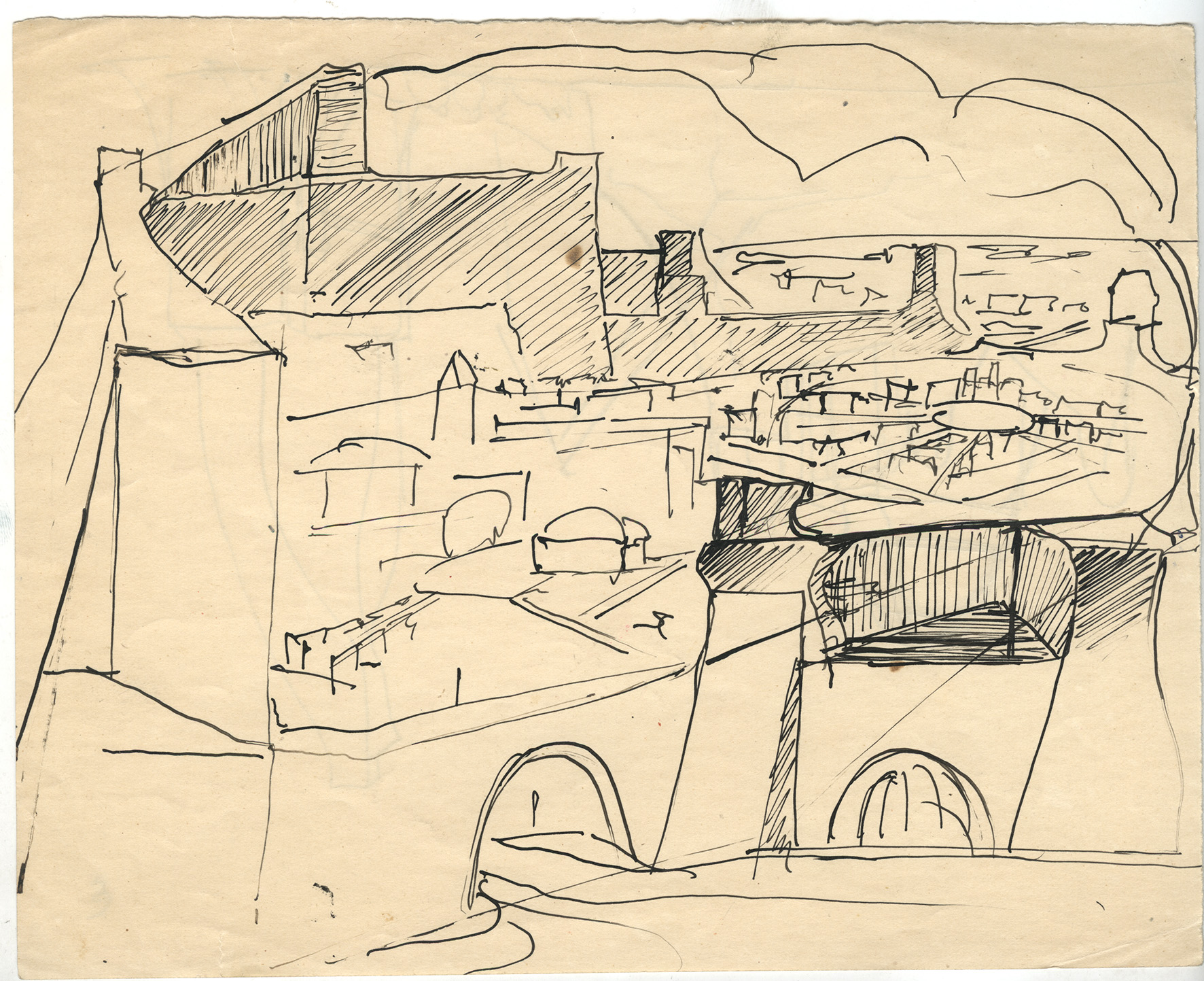 Leon Chwistek, bez tytułu, lata 20. – lata 30., tusz / papier, 21 × 16,9 cm, kolekcja prywatna