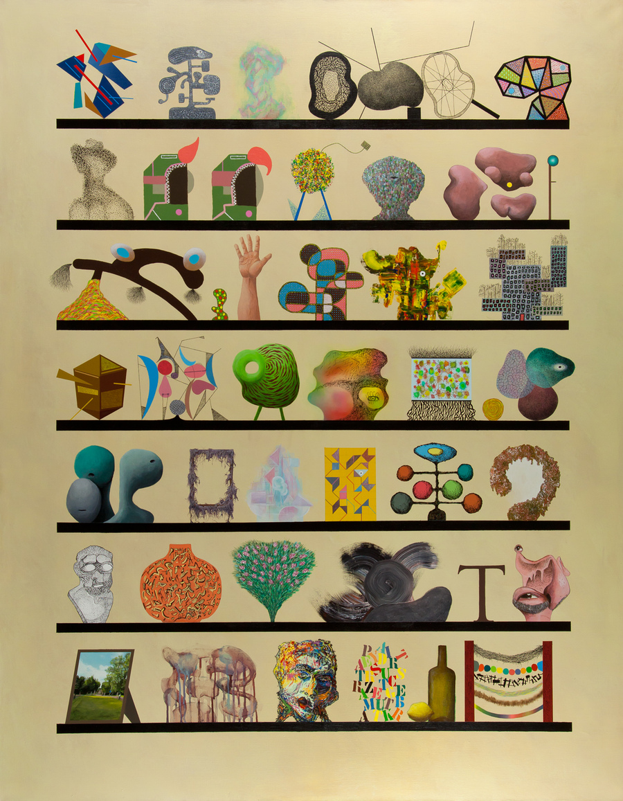 Tymek Borowski, bez tytułu, 2010,  olej, akryl / płótno, Kolekcja MOCAK-u 
