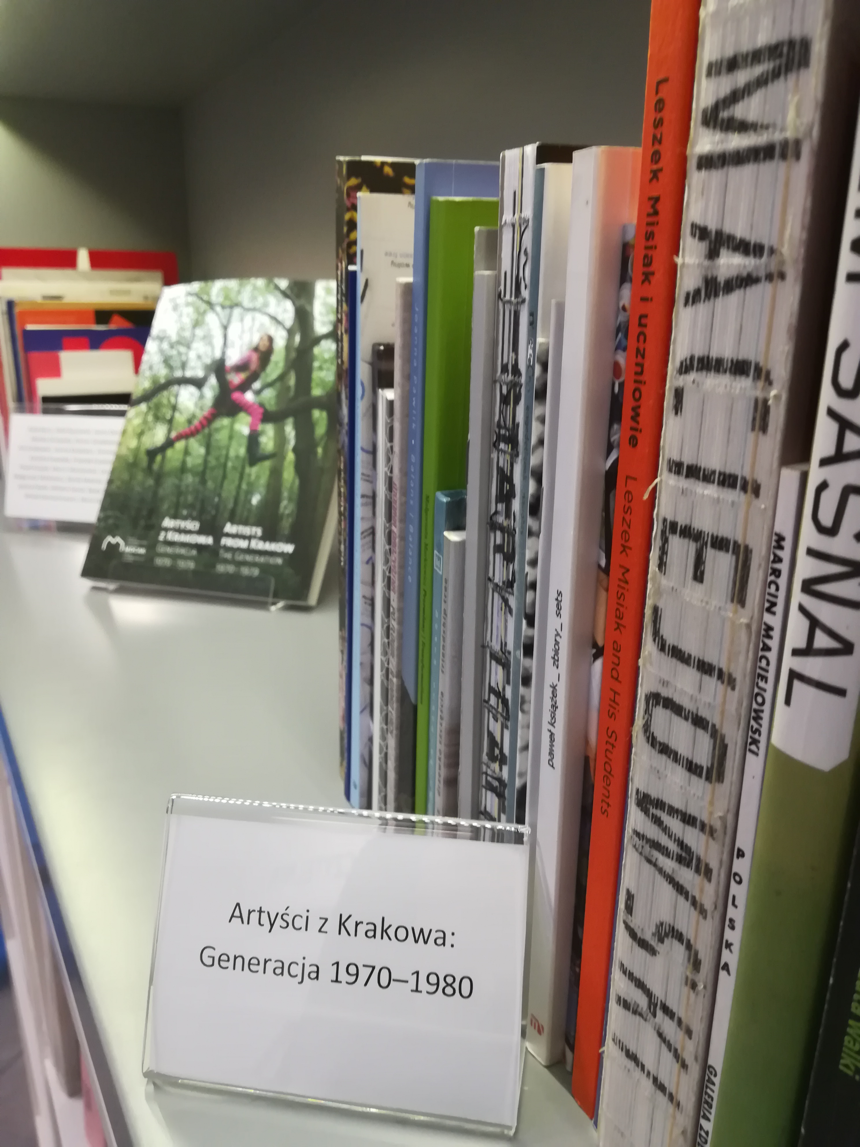 Księgozbiór towarzyszący wystawie //Artyści z Krakowa  Generacja 1970-1979//