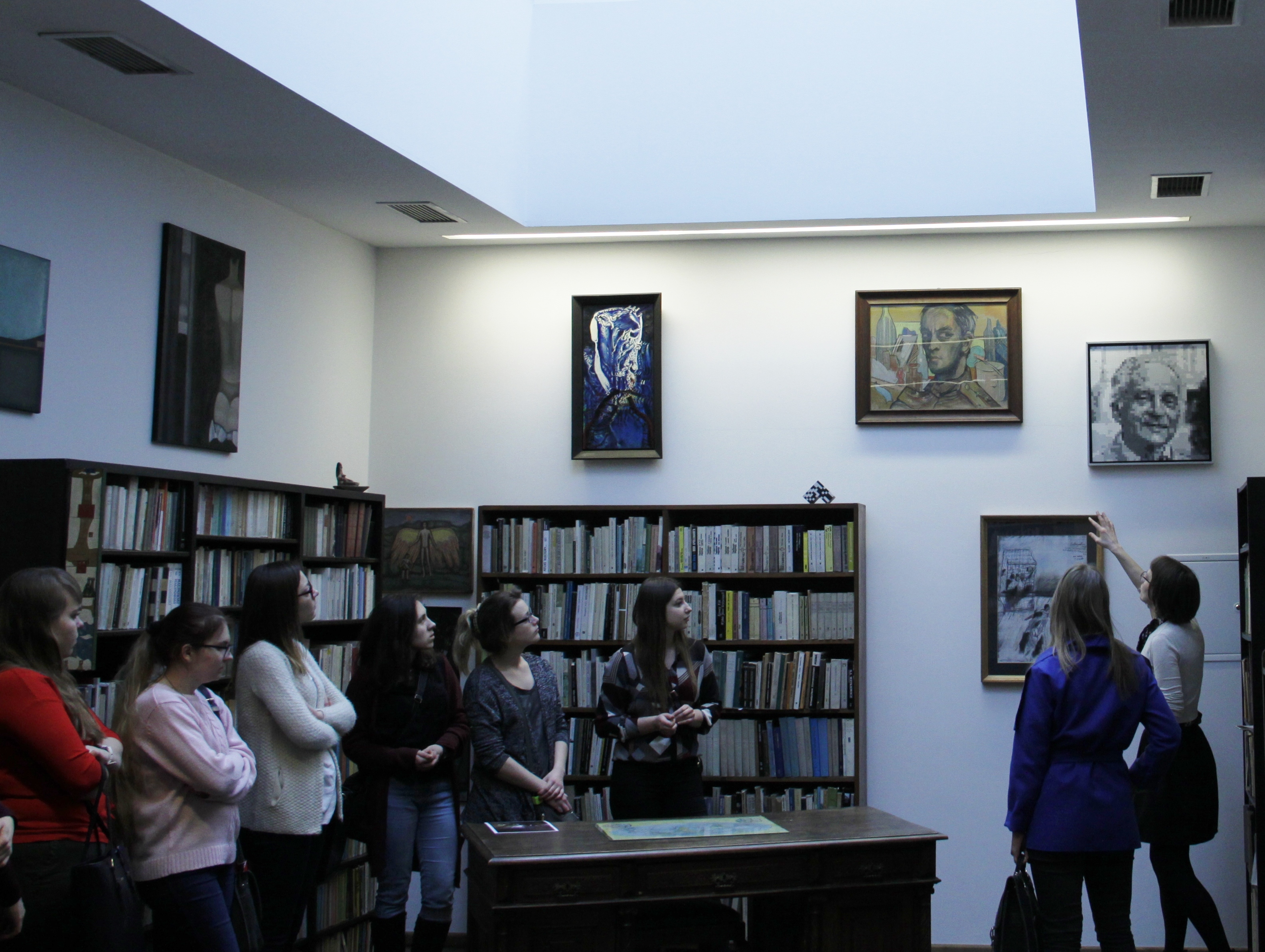 Zwiedzanie Biblioteki Mieczysława Porębskiego, fot. Volodymyr Soloviov