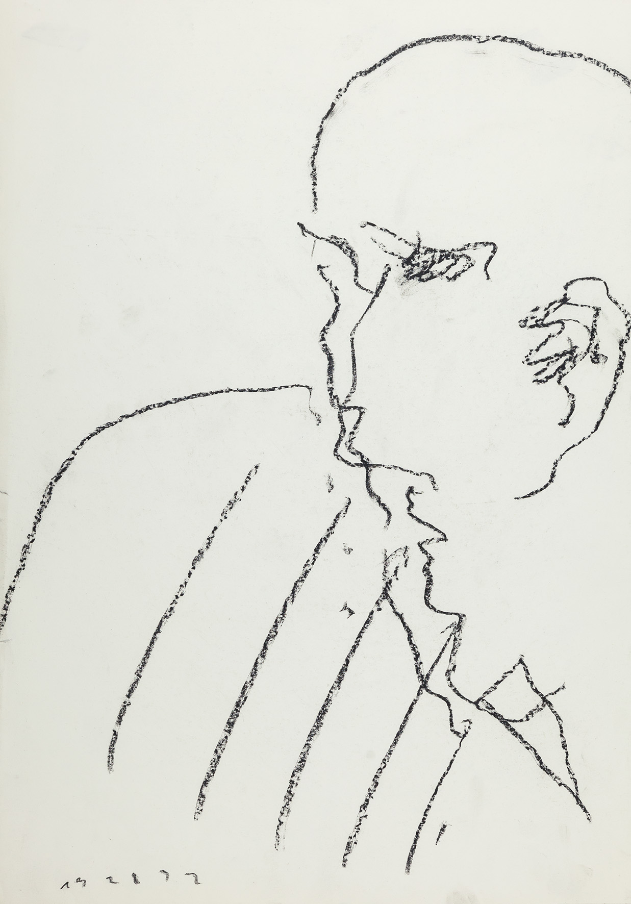 Dietrich Helms, //bez tytułu//, 1982, grafit / papier, 61 × 42,6 cm, Kolekcja MOCAK-u