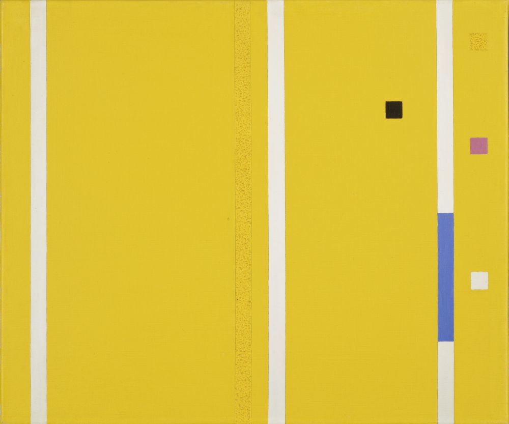 Friedrich Vordemberge-Gildewart, //K 194//, 1953, olej / płótno, 50 × 60 cm, Annely Juda Fine Art, Londyn, courtesy Vordemberge-Gildewart Foundation, Switzerland