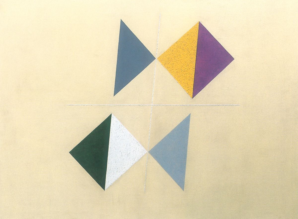 Friedrich Vordemberge-Gildewart, //K 144//, 1943, olej / płótno, 60 × 80 cm, Museumsquartier, Osnabrück, courtesy Vordemberge-Gildewart Foundation, Switzerland