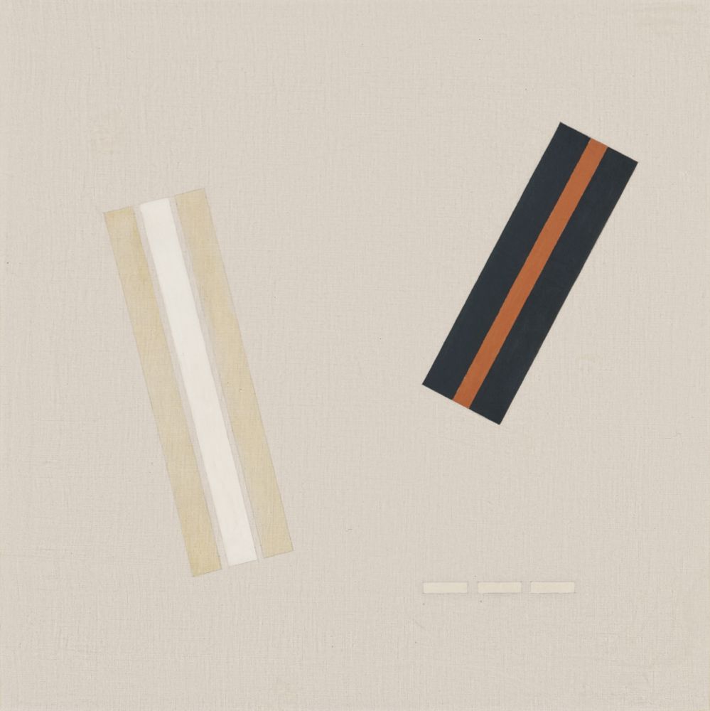 Friedrich Vordemberge-Gildewart, //K 64//, 1931, olej / płótno, 60 × 60 cm, Kolekcja Dietera i Si Rosenkranzów, Berlin, courtesy Vordemberge-Gildewart Foundation, Switzerland