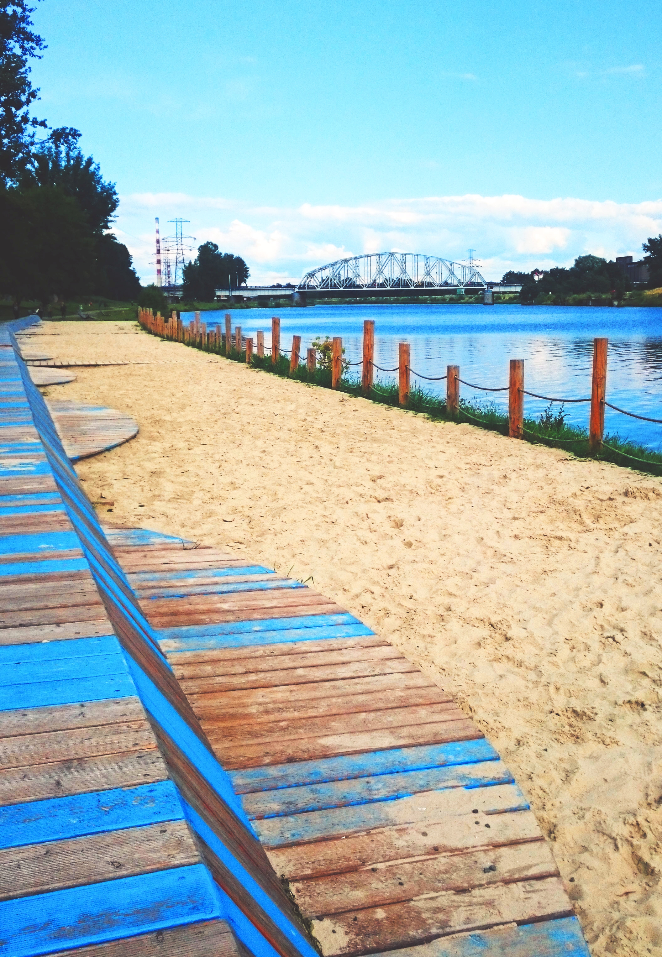 Plaża nad Wisłą, fot. Dział Promocji MOCAK-u
