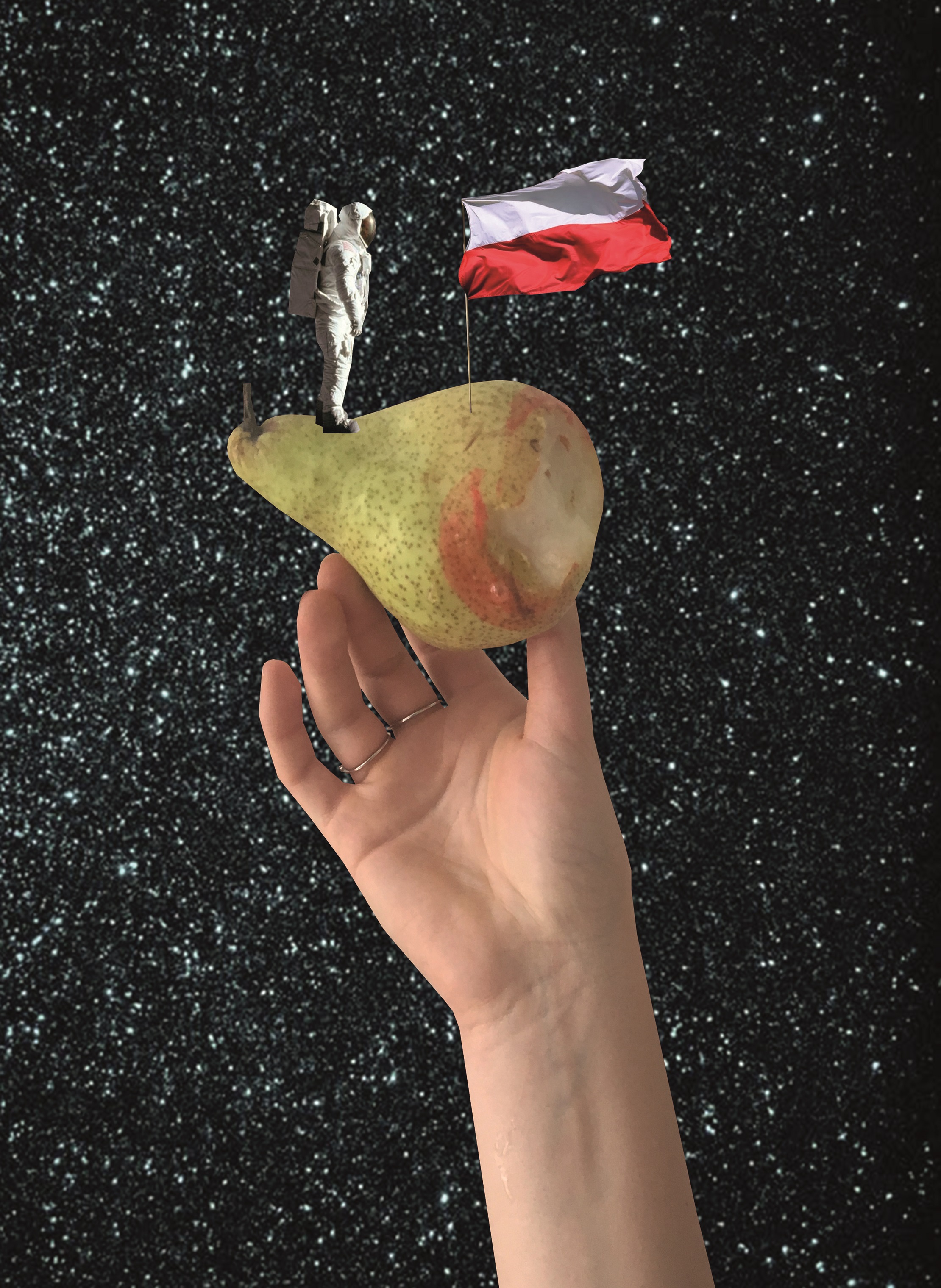 Alicja Biała, //Kosmos//, 2018, kolaż, 41 × 29 cm, courtesy A. Biała