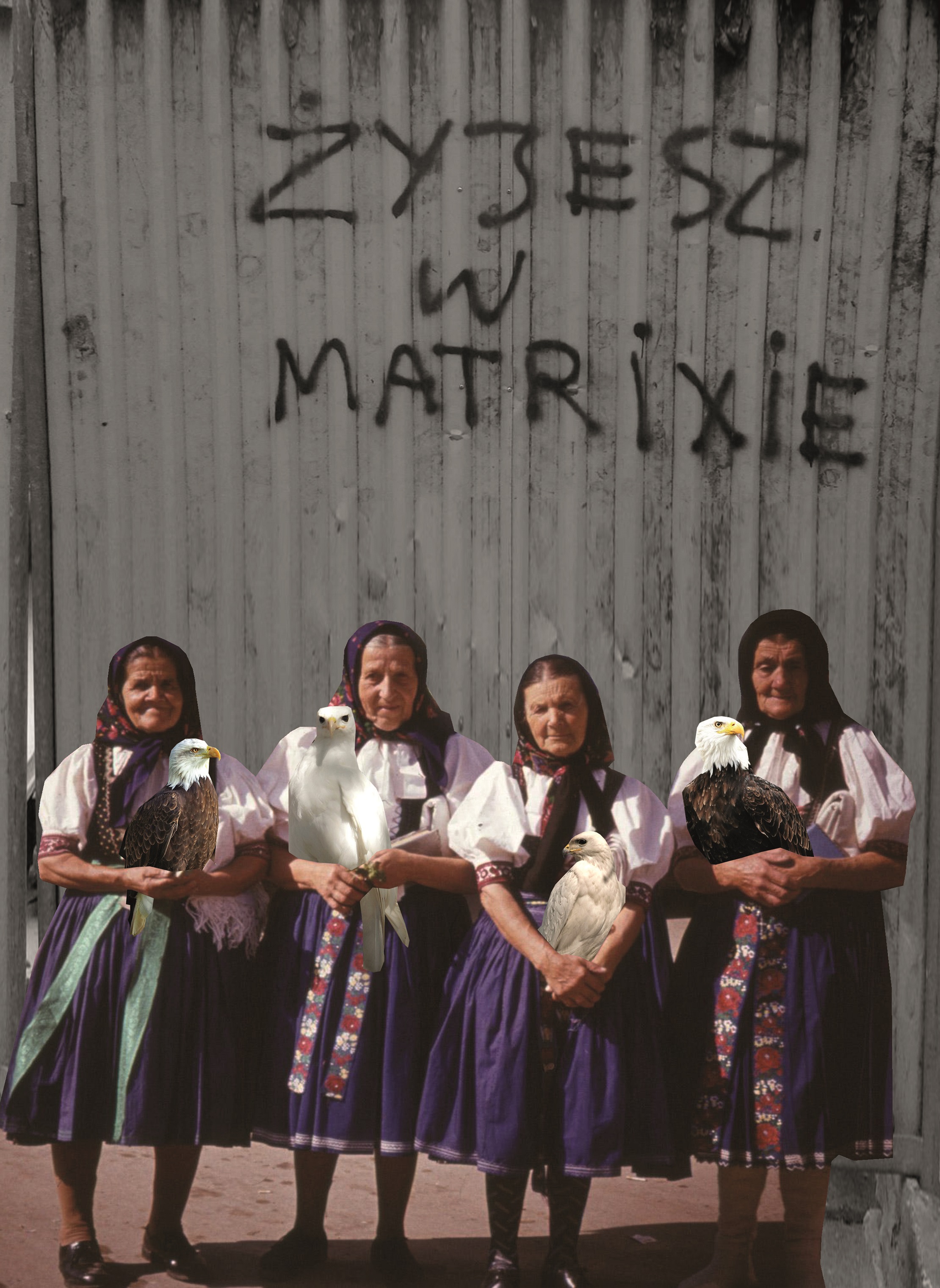 Alicja Biała, //Matrix//, 2018, kolaż, 41 × 29 cm, courtesy A. Biała