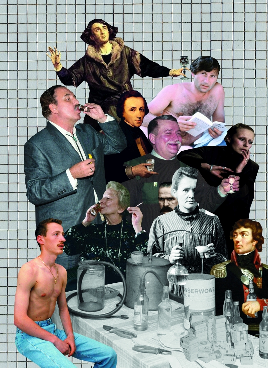 Alicja Biała, //Polki i Polacy//, collage, 41 × 29 cm, courtesy A. Biała