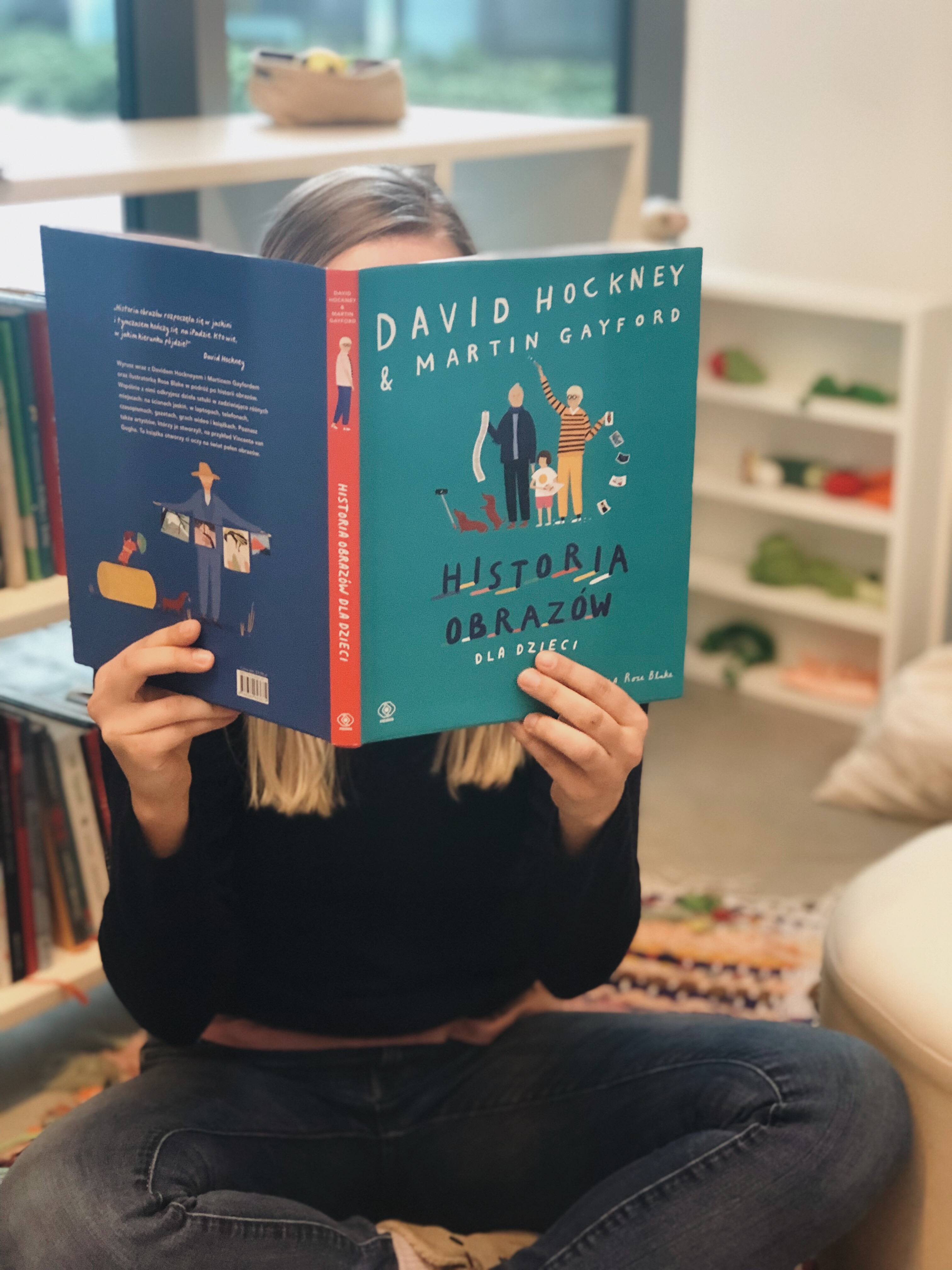 David Hockney and Martin Gayford, //Historia obrazów dla dzieci// (A History of Pictures for Children), il. Rose Blake, Polish translation: Ewa Hornowska, published by Rebis Publishing