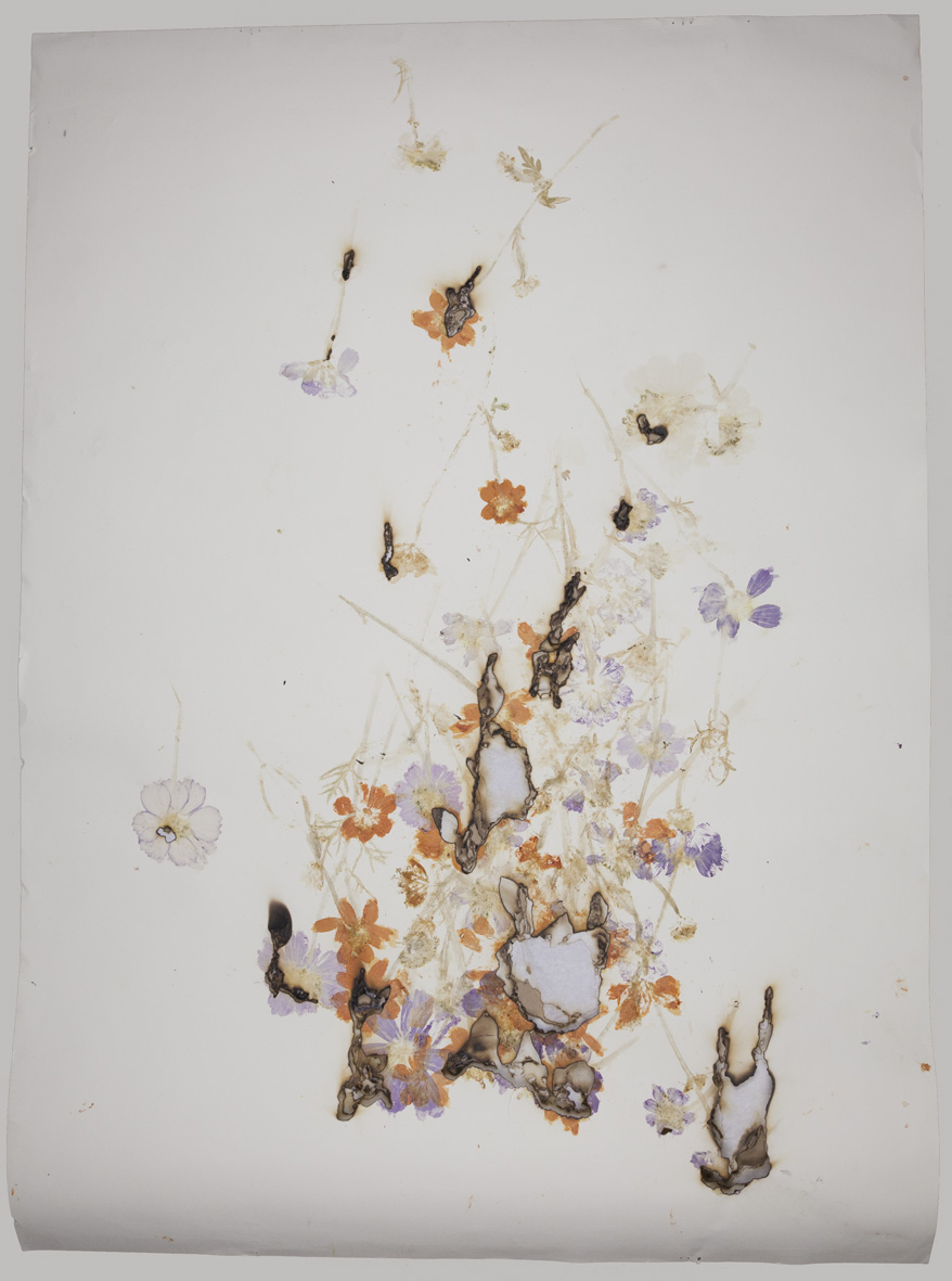 Akira Inumaru, z cyklu /Ignis fatuus (Błędne ogniki)//, 2013, technika mieszana / papier, 109,5 × 79 cm, Kolekcja MOCAK-u, fot. R. Sosin