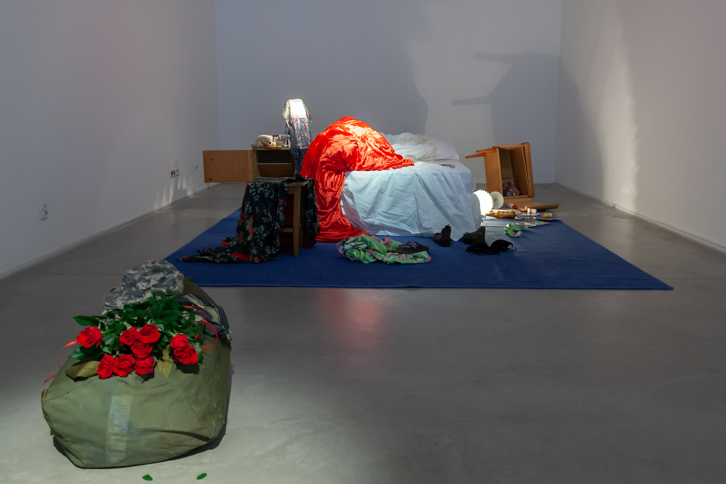 //Crime?// exhibition at Beta Gallery. Mac Adams, //The Homecoming//, 1976, installation, various dimensions, courtesy of gb agency, © M. Adams, photo: R. Sosin