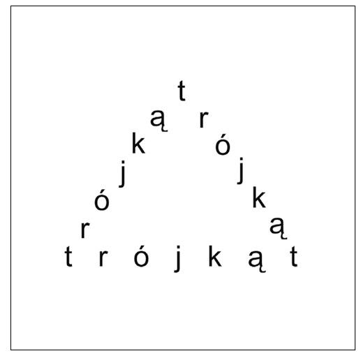 Stanisław Dróżdż, bez tytułu [Trójkąt], 2006, 80 × 80 cm, Kolekcja MOCAK-u