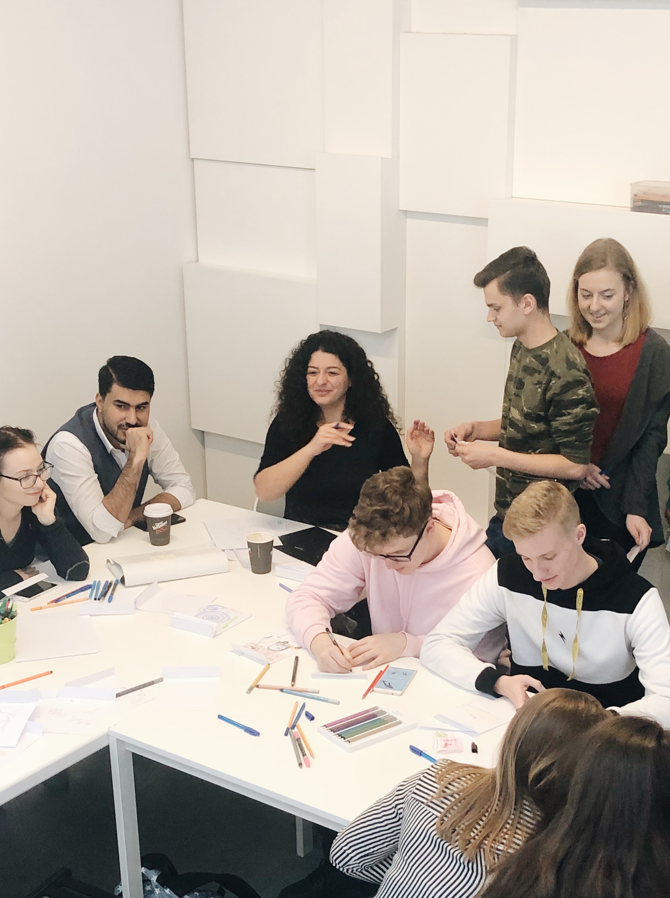 Workshop with the Syrian poet Kholoud Charaf, 5.2.2019, photo: Promotion Department