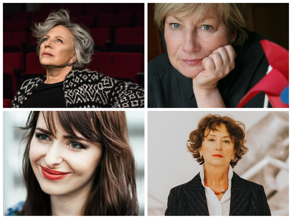1. Krystyna Janda, fot. Alicja Rzepa (fragment), 2. Ewa Lipska, fot. Danuta Węgiel (fragment), 3. Iga Dzieciuchowicz, fot. z archiwum prywatnego, 4. Maria Anna Potocka, fot. Karol Nycz (fragment)