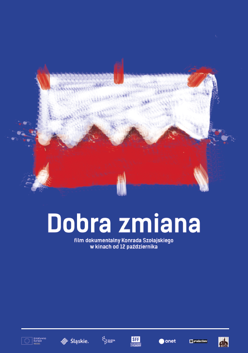Plakat fiilmu //Dobra zmiana//, materiały prasowe ZK Studio 