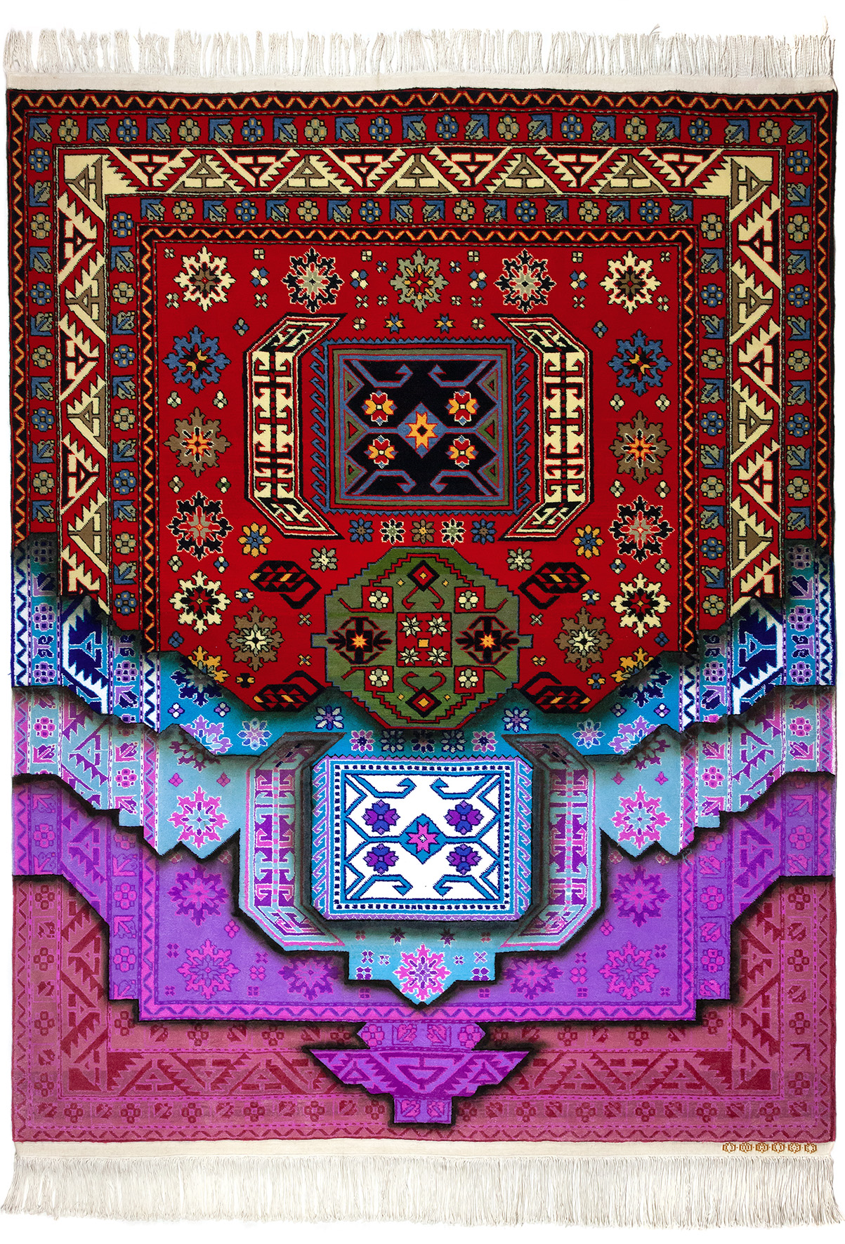 Faig Ahmed, //Dezintegracja//, 2016, obiekt, 213 × 147,5 cm, Kolekcja MOCAK-u