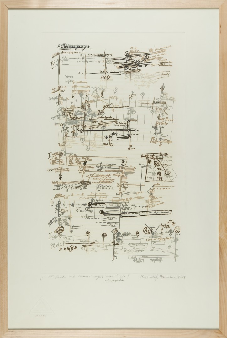 Krzysztof Penderecki, // ...et facta est immenci copia...//, 1984, akwaforta, 00,4 × 65,5 cm, Kolekcja MOCAK-u