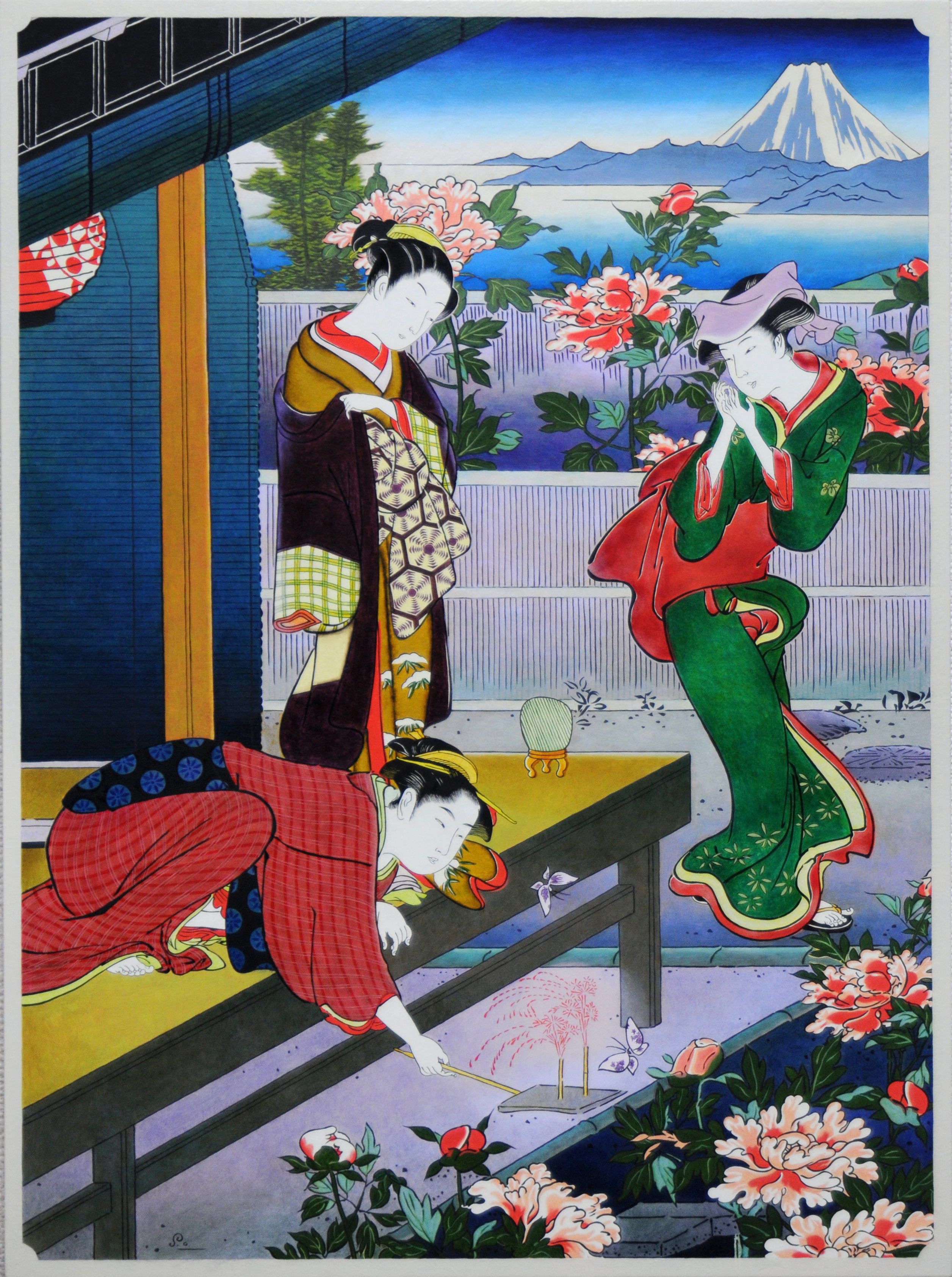 Shinji Ogawa, //Piękno – continuum 2//, z cyklu //Continuum//, 2010, olej / płótno, 60 × 45 cm, kolekcja prywatna