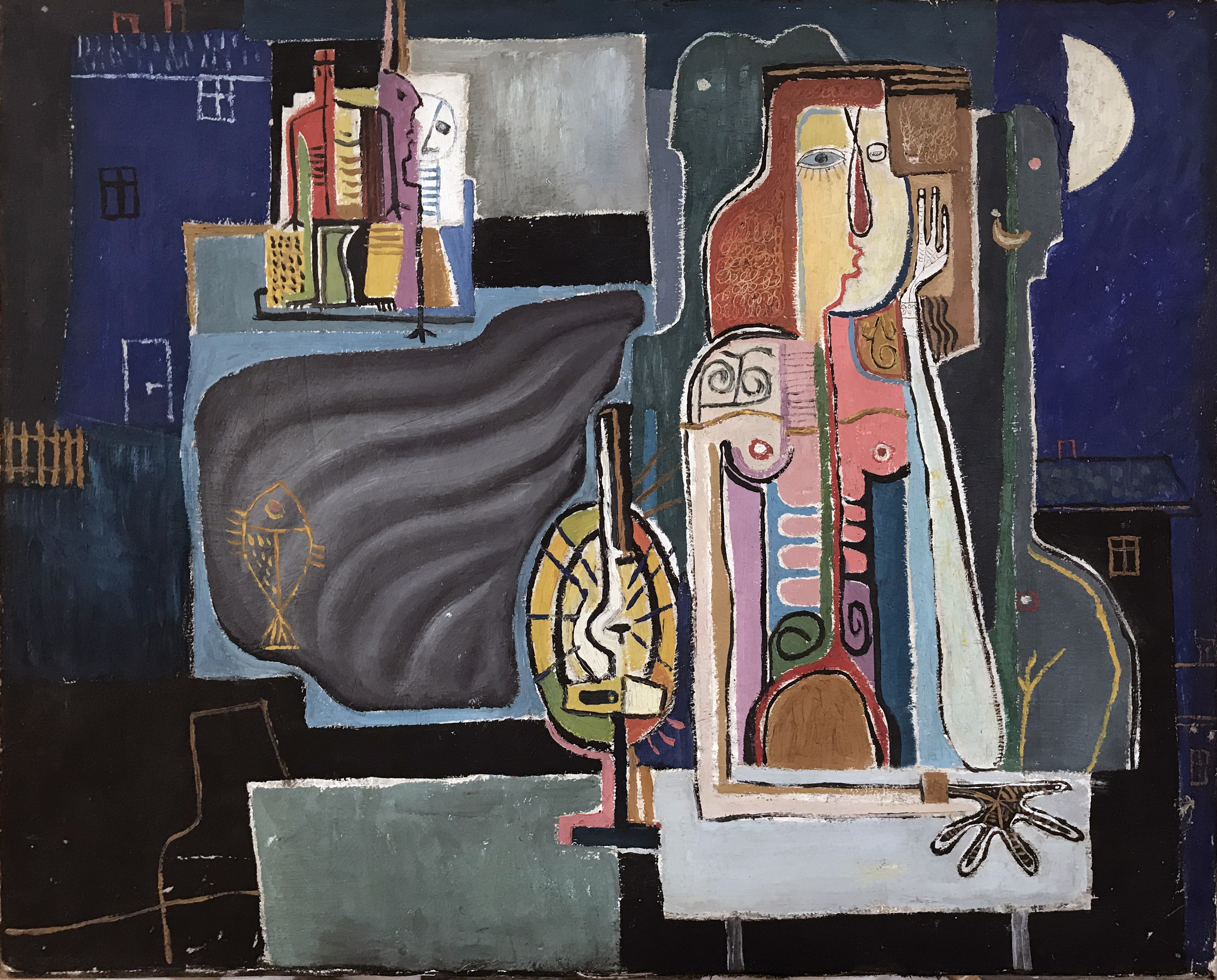 Wiesław Dymny, bez tytułu, olej / płótno, 60 × 75 cm, courtesy M. Dymny