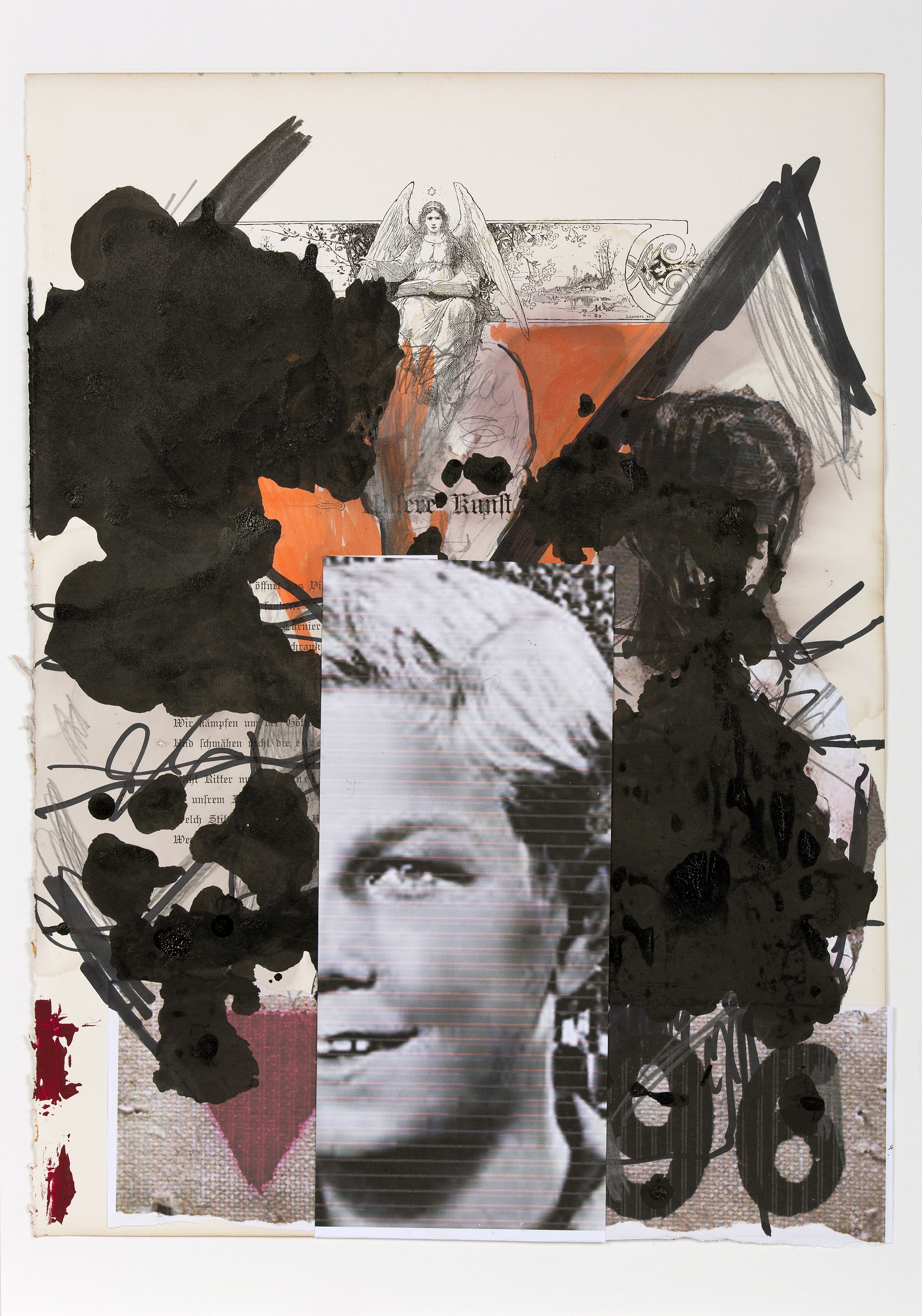Thomas Lange, //Shoa 7//, 2014, technika mieszana / papier, 44 × 31 cm, Kolekcja MOCAK-u