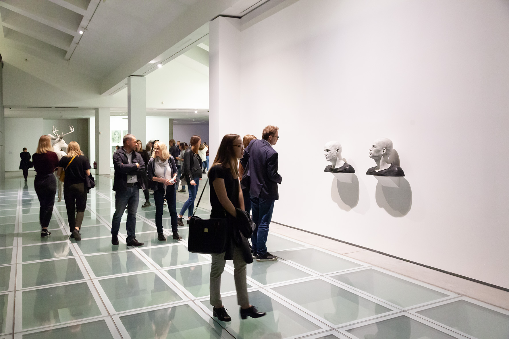 Guido Casaretto //The Ghosts of Matter// exhibition. In the picture: Guido Casaretto, //Michael-4 /Roman Centurion texture, David-3 / Street Vendor2 textur//, 2015, MOCAK Collection. Photo: R. Sosin