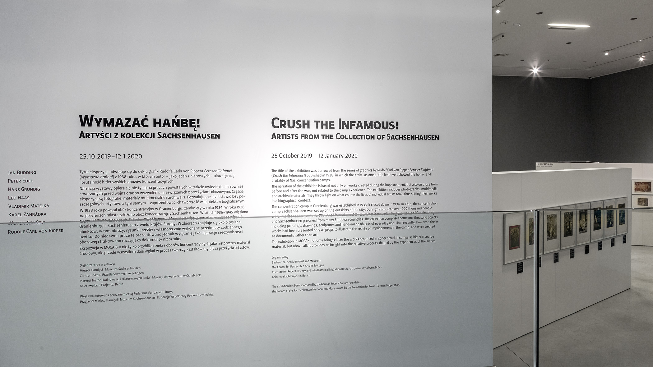 //Crush the Infamous! Artists from the Collection of Sachsenhausen// exhibition, photo: R. Sosin