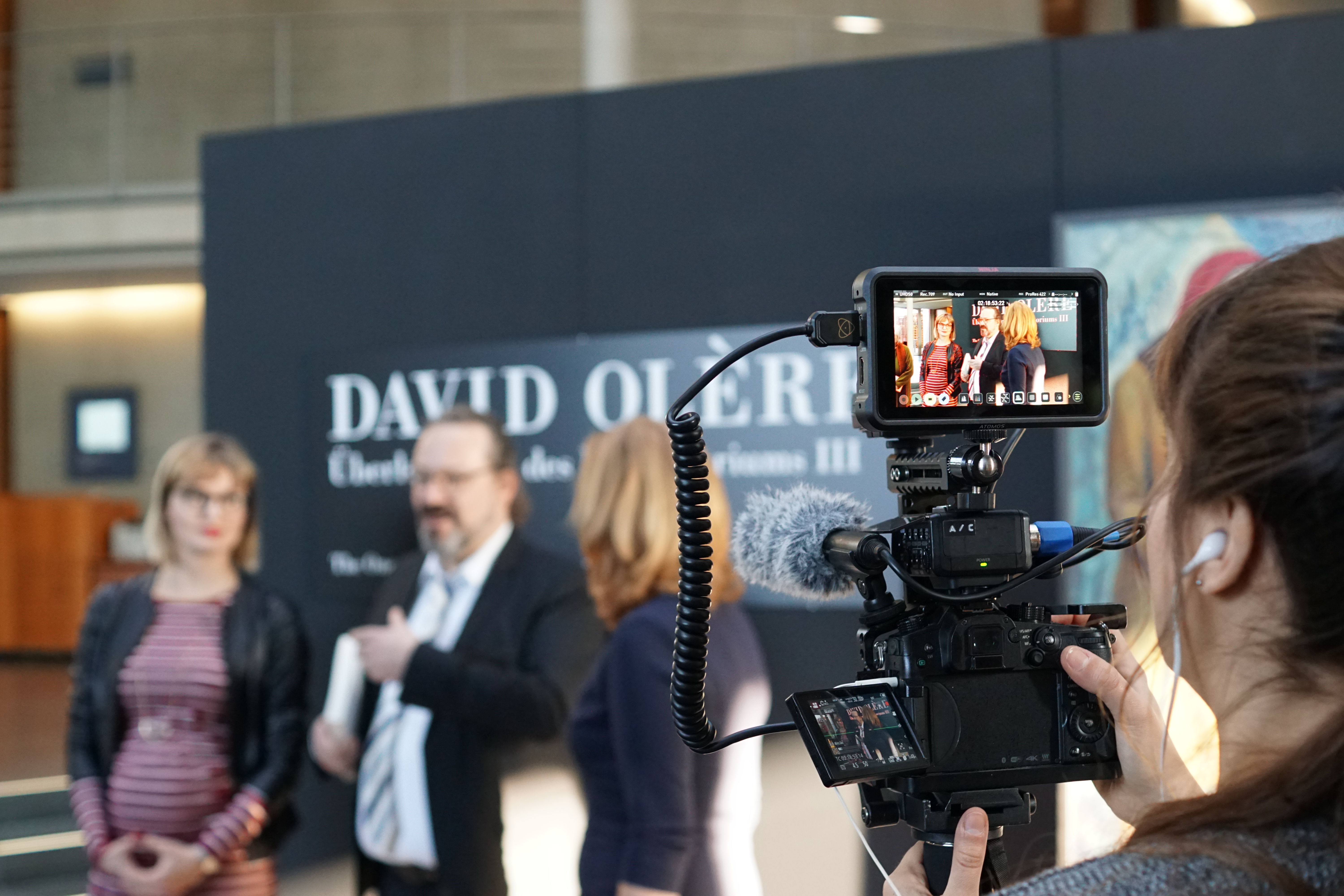 From left: Delfina Jałowik, Jürgen Kaumkötter, Patricia Schlesinger, photo: B. Fritsch, Center for the Persecuted Arts in Solingen