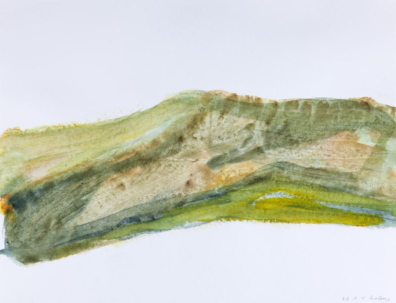 Dietrich Helms, z serii //Gegenden//, 2011, akwarela / papier, Kolekcja MOCAK-u