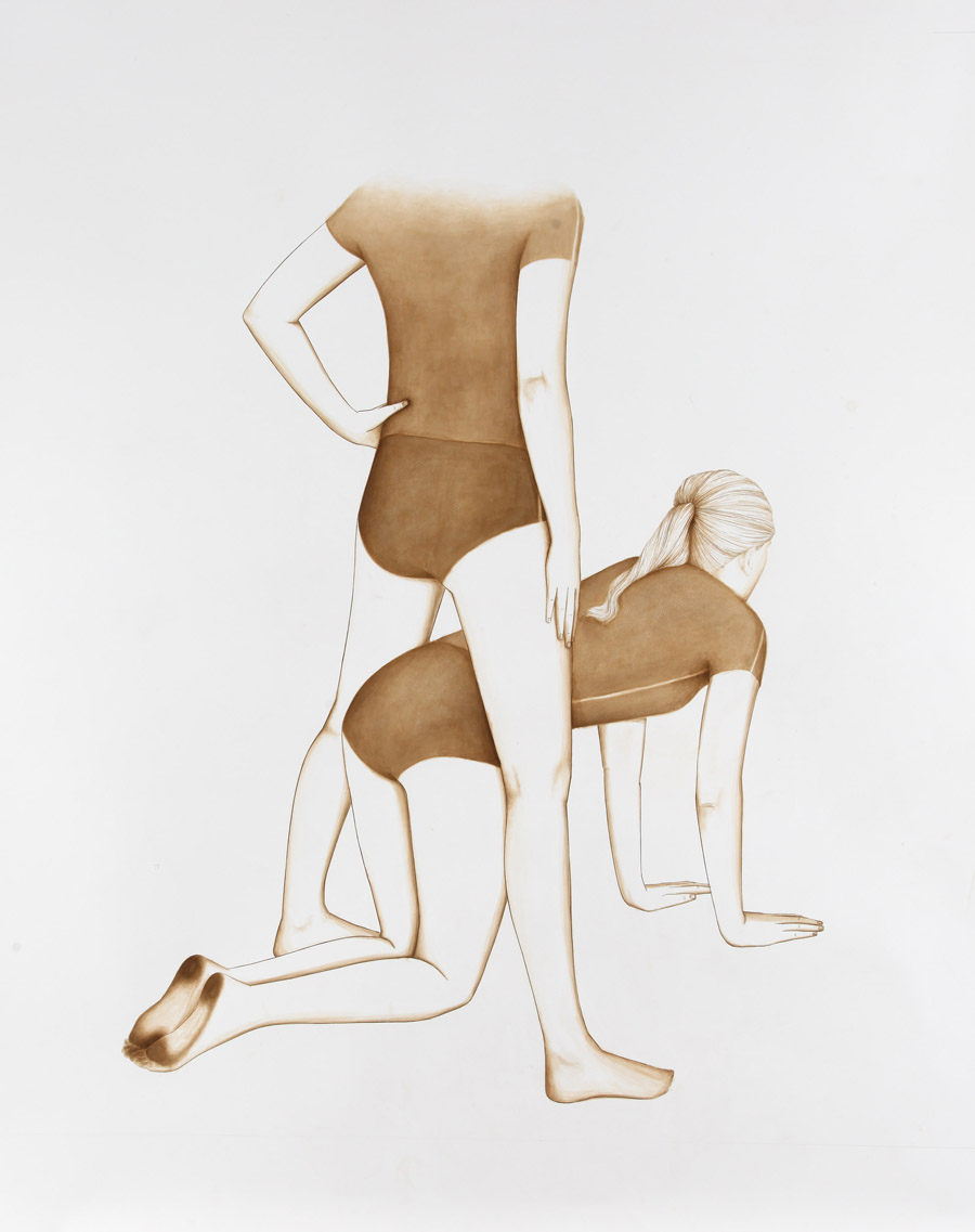 Ulrike Lienbacher, Bez tytułu, 2010, tusz na papierze, U. Lienbacher, Galerie Krinzinger, Wien