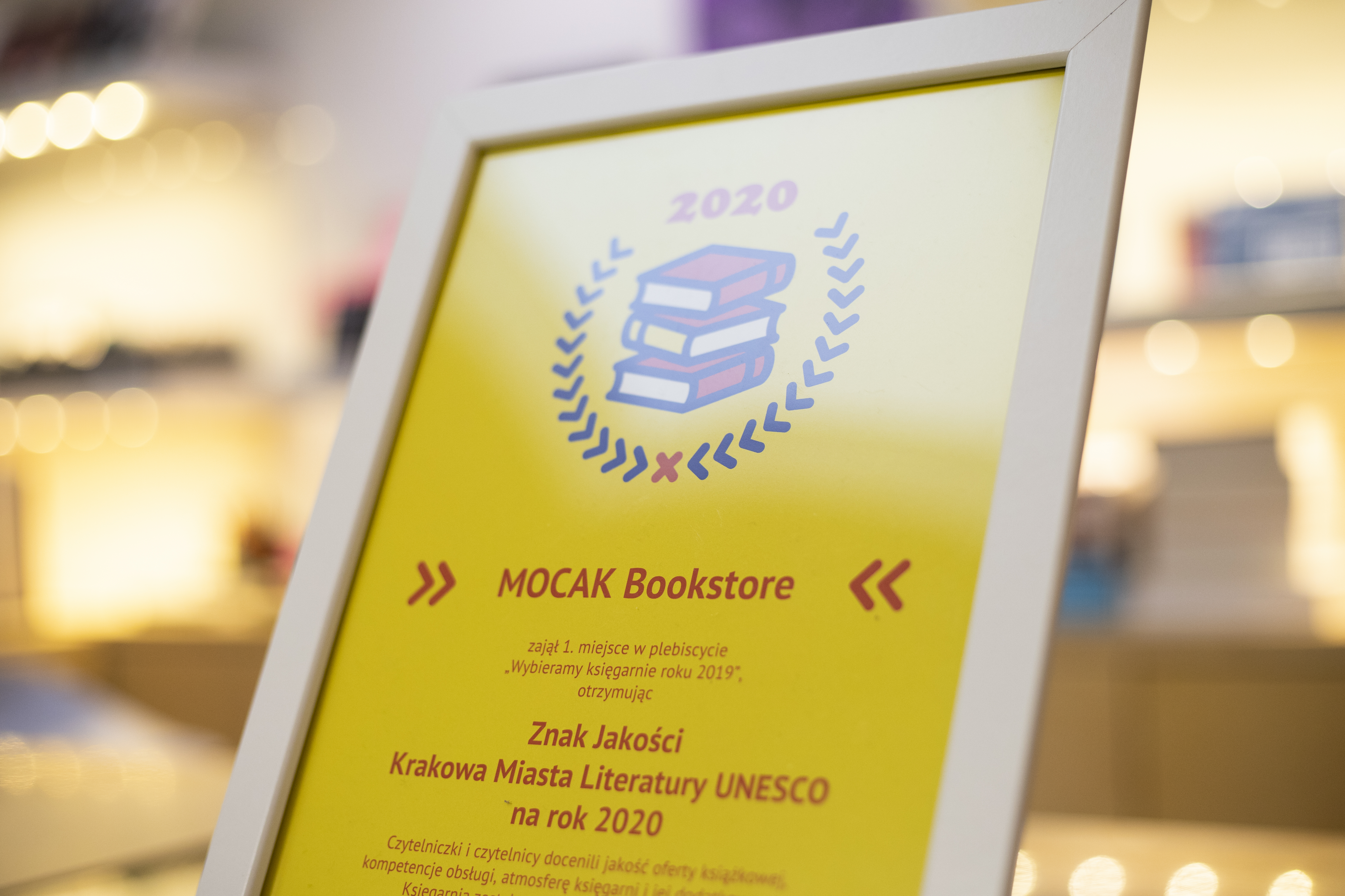 1. miejsce dla MOCAK Bookstore w plebiscycie //Wybieramy księgarnię roku 2019//, fot. F. Gąsiorowski
