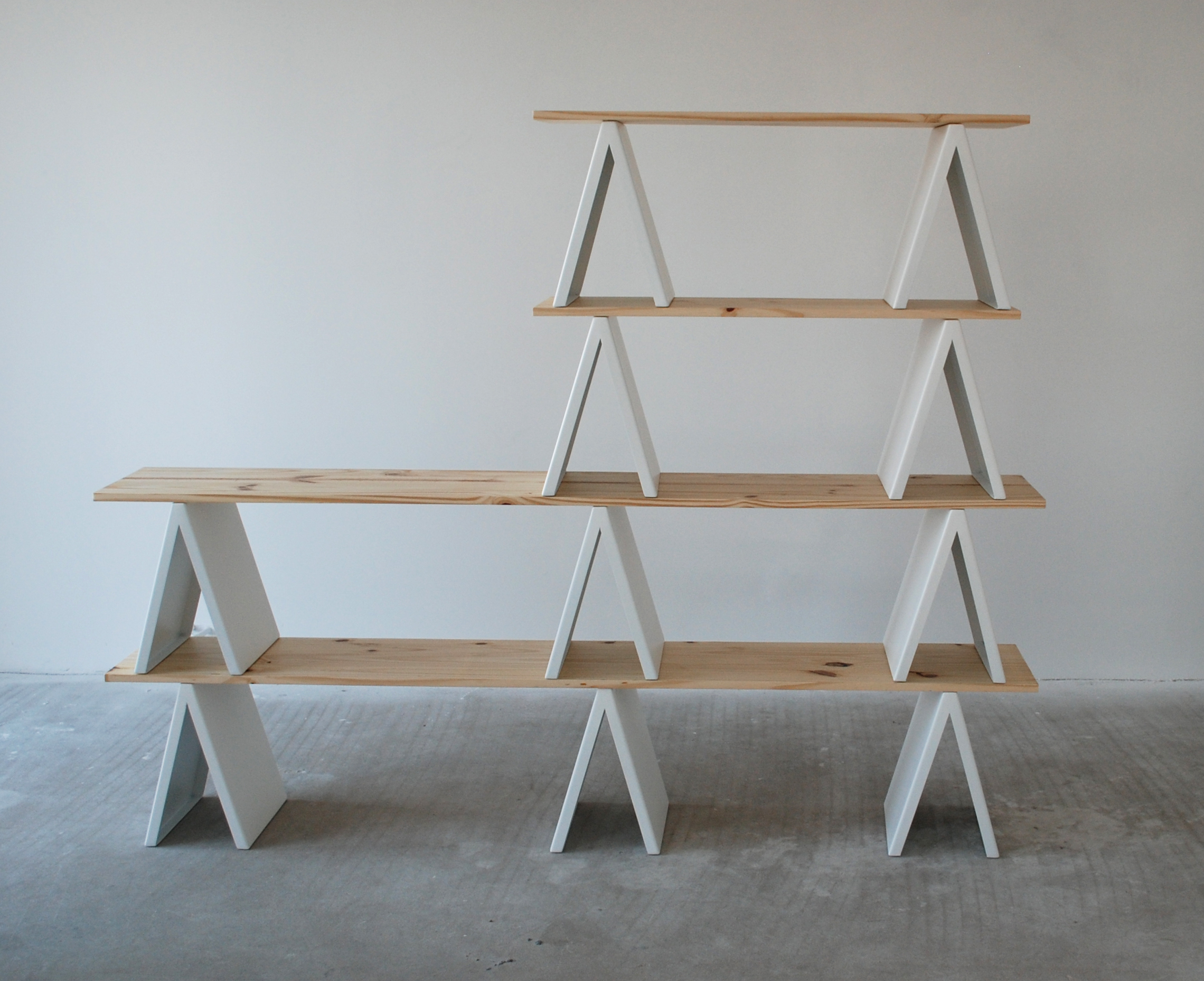 //Librarian//, 2010, design by Marta Niemywska; One of the possible configurations of the rack, photo: archive: Marta Niemywska