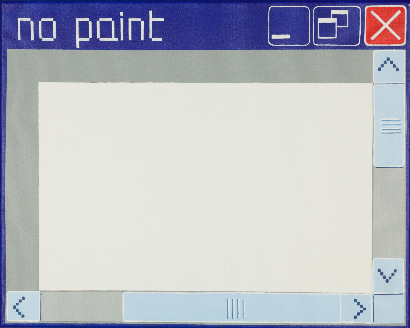 Laura Pawela, //no paint//, 40 × 50,5 cm, 2004, akryl / płótno, Kolekcja MOCAK–u