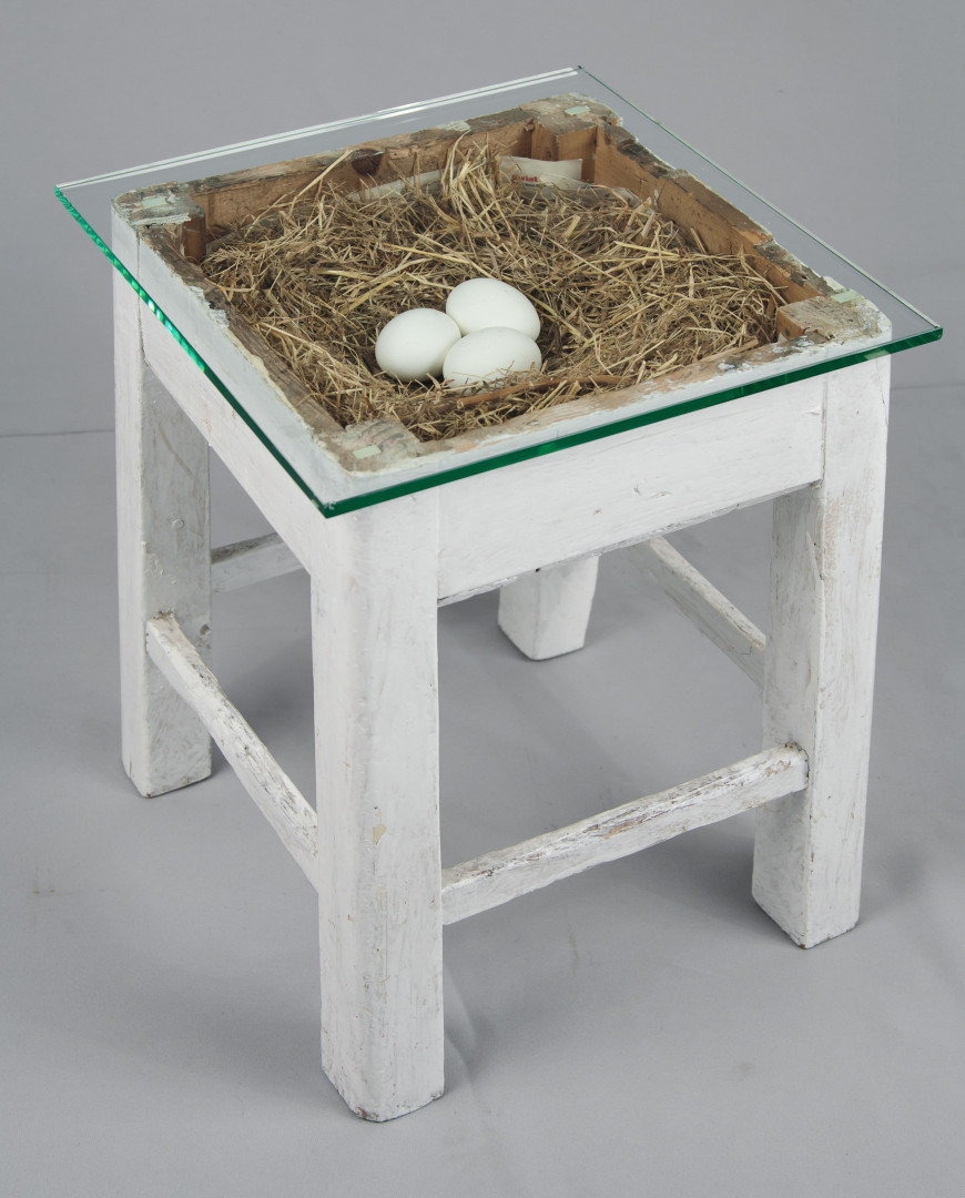 Piotr Lutyński, //Przez zasiedzenie//, 2008, technika mieszana, Kolekcja MOCAK-u