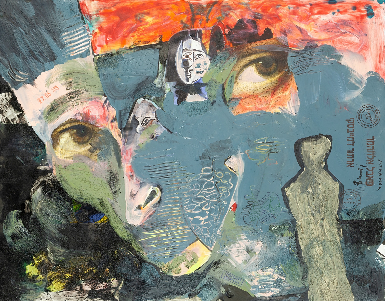 Paweł Althamer, Artur Żmijewski, bez tytułu, 2019, technika mieszana, 51 × 65 cm, courtesy P. Althamer / A. Żmijewski, Fundacja Galerii Foksal