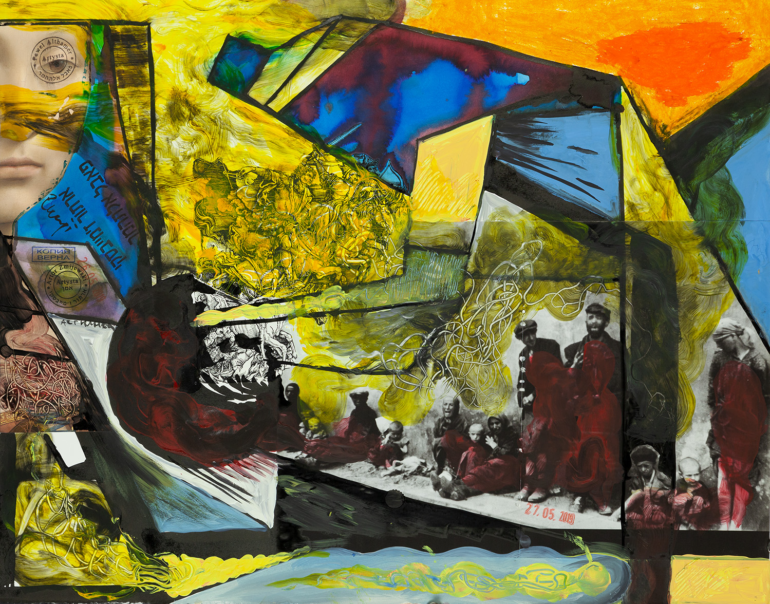Paweł Althamer, Artur Żmijewski, bez tytułu, 2019, technika mieszana, 51 × 65 cm, courtesy P. Althamer / A. Żmijewski, Fundacja Galerii Foksal