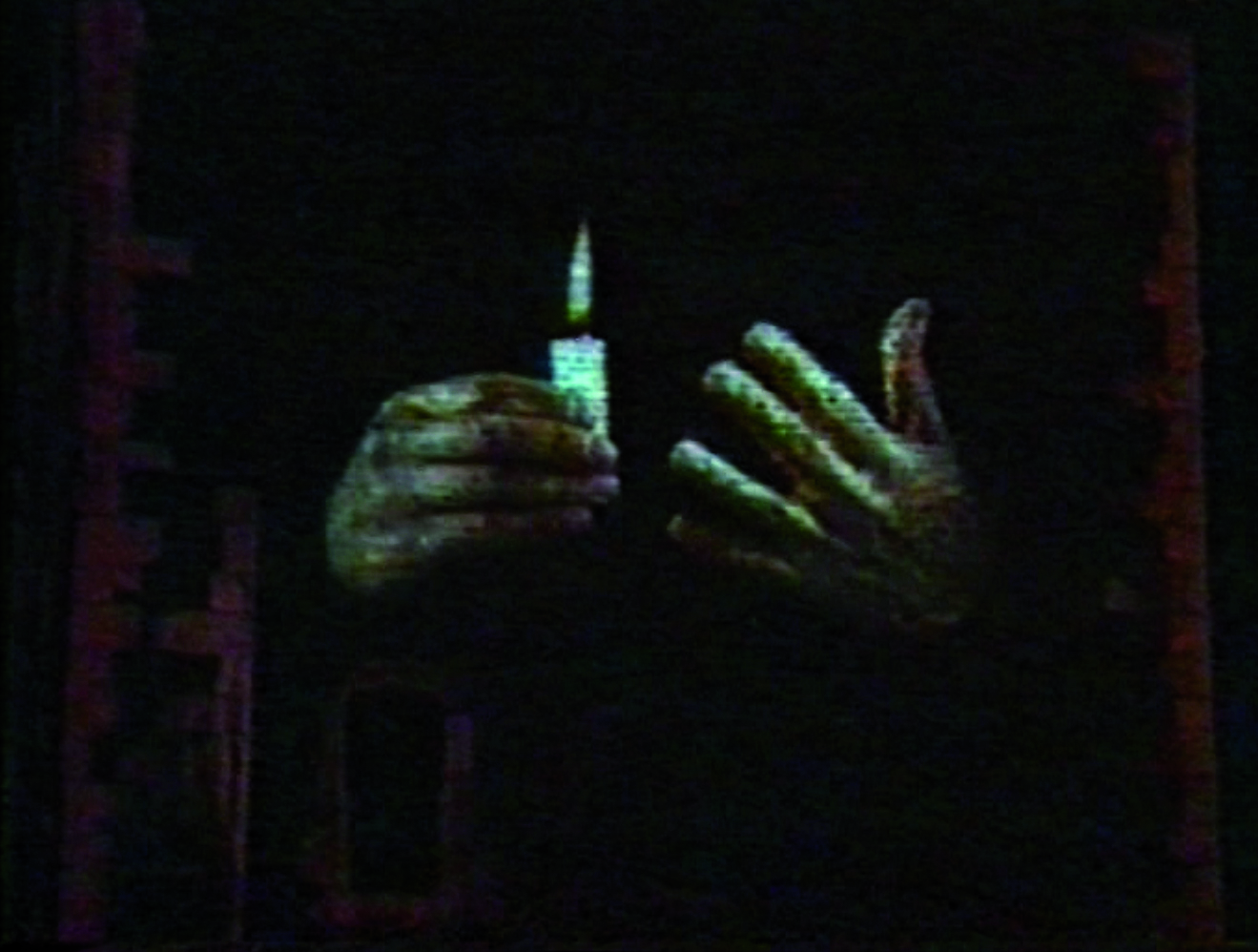 Krzysztof Wodiczko, //Wieża ratuszowa, Kraków//, 1996, dokumentacja projekcji publicznej, Kolekcja MOCAK-u