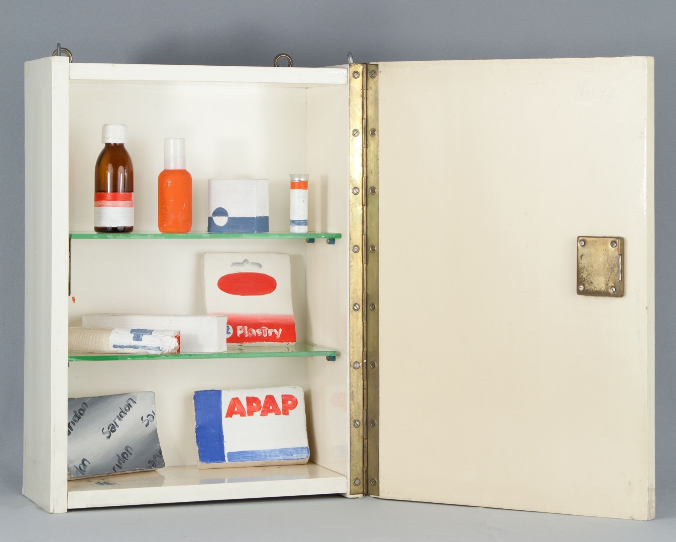 Wilhelm Sasnal, //Apteczka//, 2000, technika mieszana, Kolekcja MOCAK-u