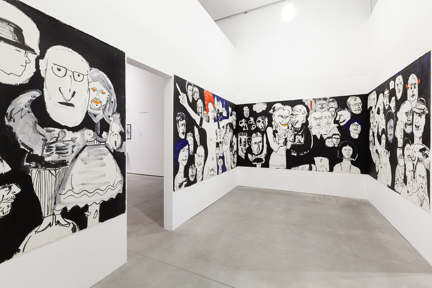 Edward Dwurnik, //Krakusypokażtacomata//, 2005, instalacja malarska / olej, akryl, płótno, Kolekcja MOCAK–u