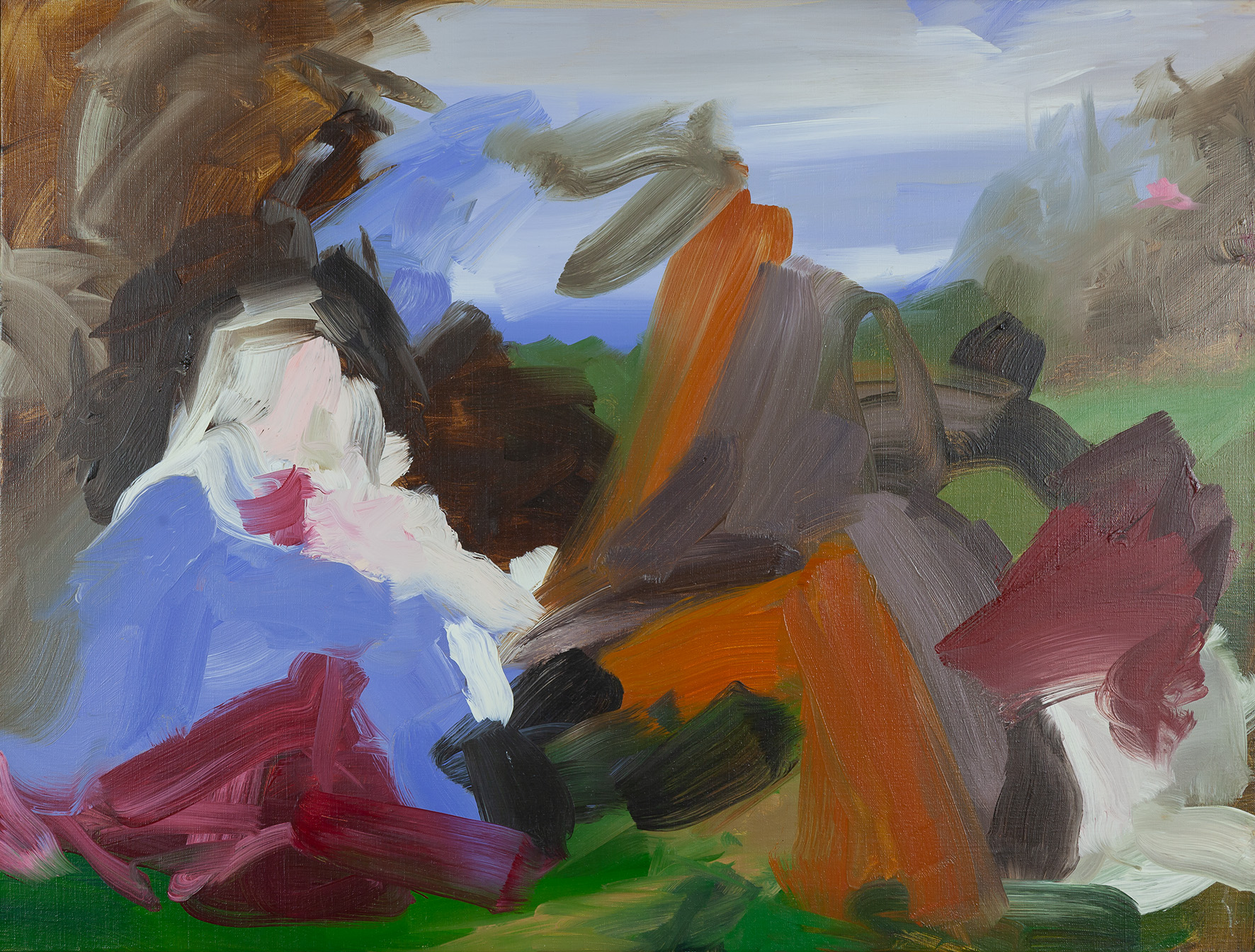 Elise Ansel, //Przeczucie II//, 2013, olej / płótno, 76,5 × 102 cm, Kolekcja MOCAK-u